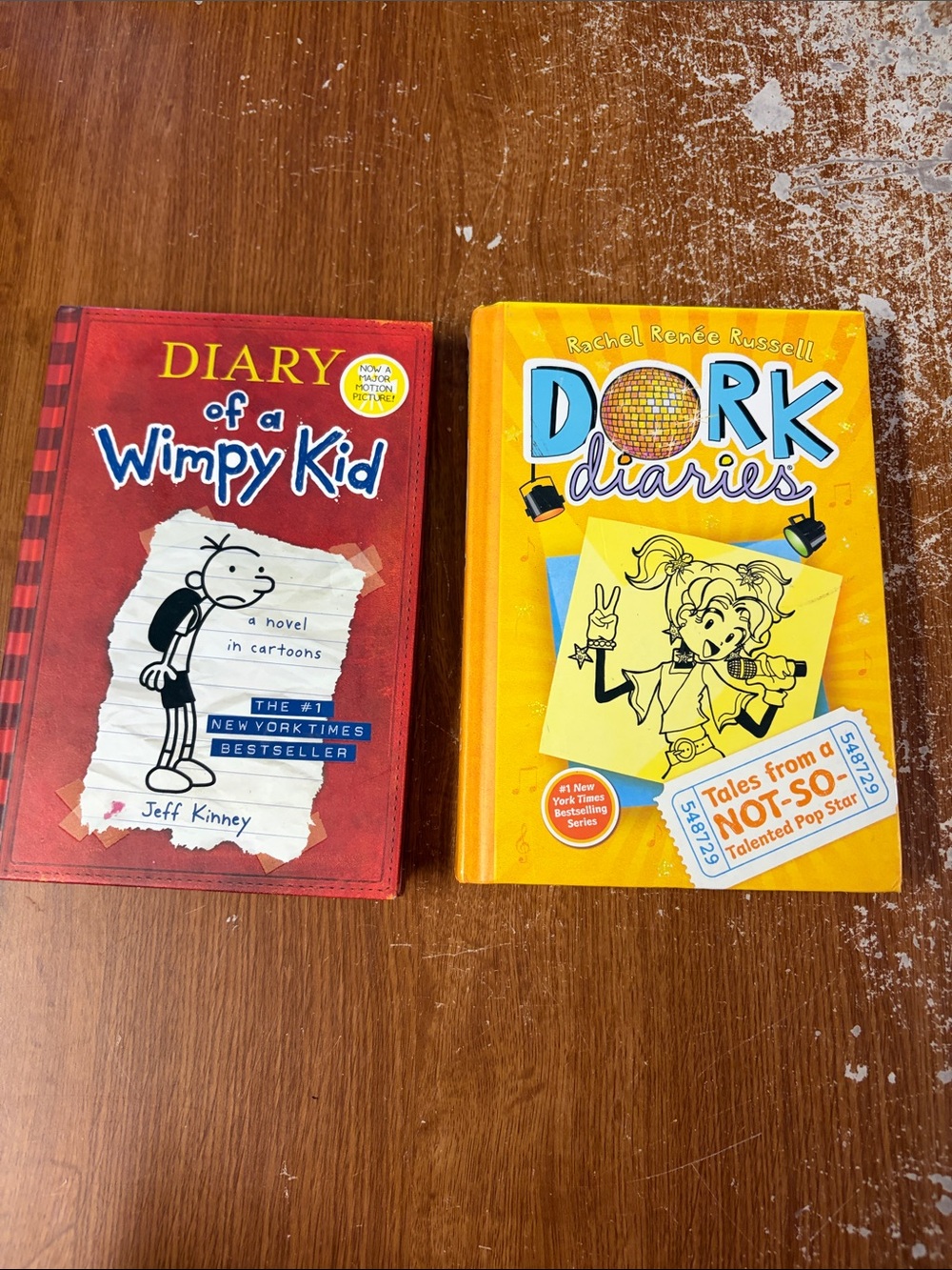 Diary of a Wimpy Kid & Dork Diaries Kids Book Set - Red & Yellow
